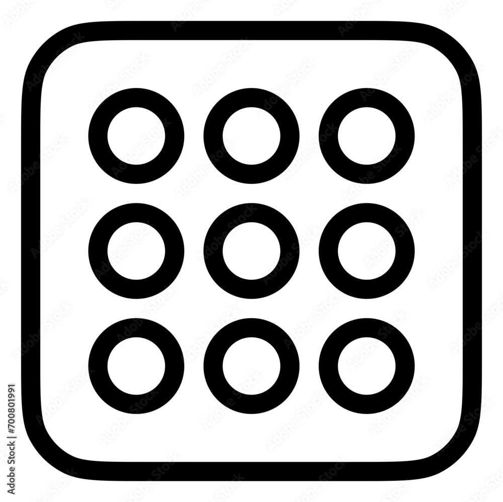 Editable vector pattern lock icon. Part of a big icon set family. Perfect for web and app interfaces, presentations, infographics, etc
