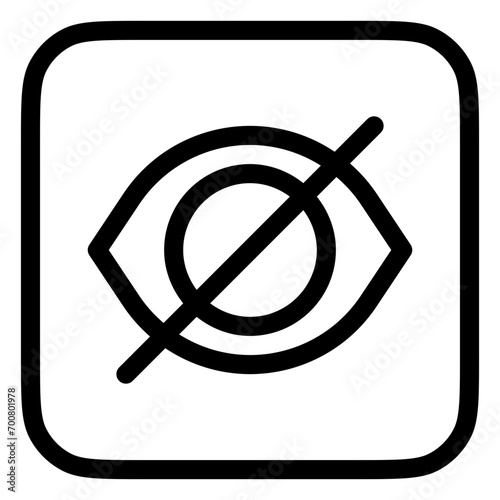 Free Download Editable vector hide password eye visual impairment icon. Part of a big icon set family. Perfect for web and app interfaces, presentations, infographics, etc - GFXLoad