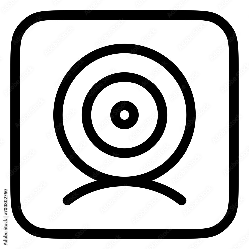 Editable vector webcam desktop camera icon. Part of a big icon set family. Perfect for web and app interfaces, presentations, infographics, etc Editable vector webcam desktop camera icon. Part of a big icon set family. Perfect for web and app interfaces, presentations, infographics, etc