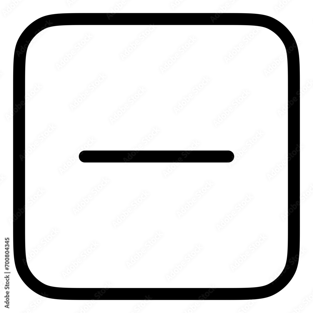 Vector minus negative subtract remove mark icon. Black, white background. Perfect for app and web interfaces, infographics, presentations, marketing, etc. Vector minus negative subtract remove mark icon. Black, white background. Perfect for app and web interfaces, infographics, presentations, marketing, etc.