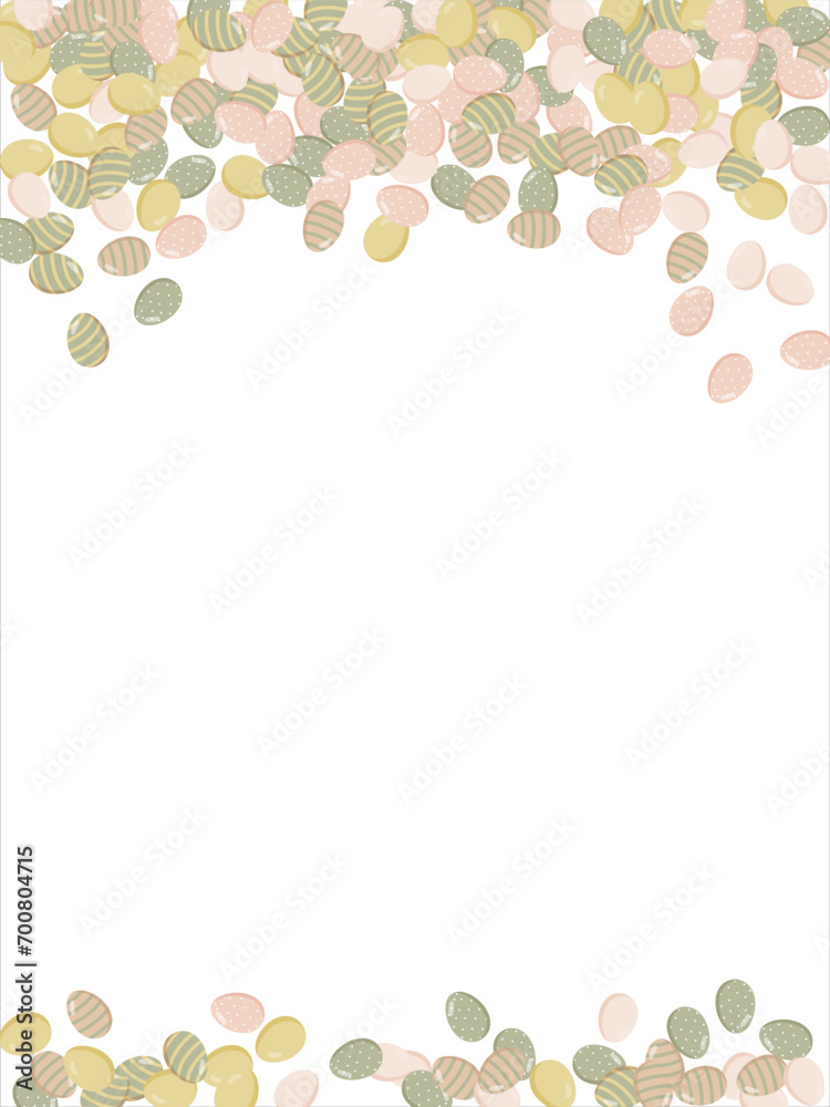 Happy Easter Banner. Pattern of eggs, flowers and twigs. For card, banner, poster, flyer, and web. Spring Festival. Vector illustration Happy Easter Banner. Pattern of eggs, flowers and twigs. For card, banner, poster, flyer, and web. Spring Festival. Vector illustration
