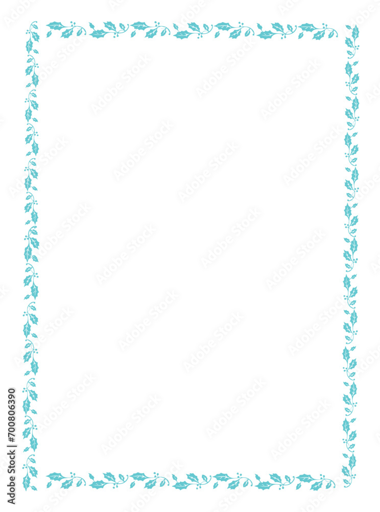Vector floral leaves frame for your text and picture, frame with floral leaves ornament vector illustration Vector floral leaves frame for your text and picture, frame with floral leaves ornament vector illustration