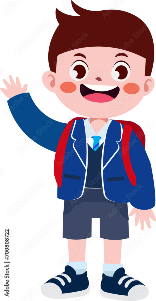 Happy cute children back to school Happy cute children back to school