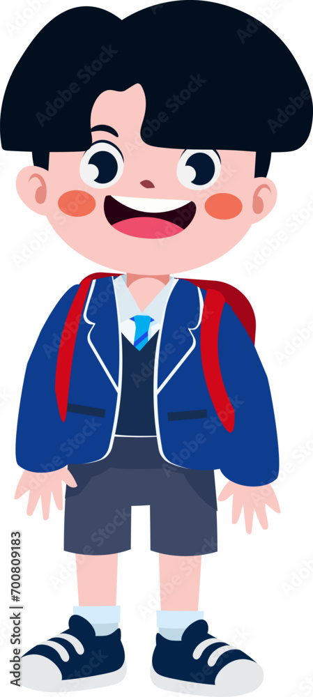 Happy cute children back to school Happy cute children back to school