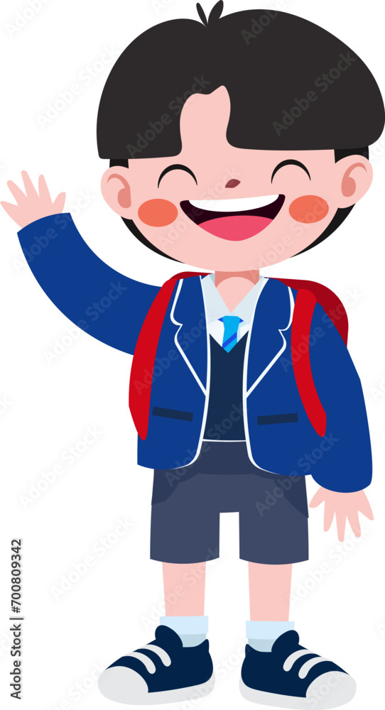 Happy cute children back to school Happy cute children back to school