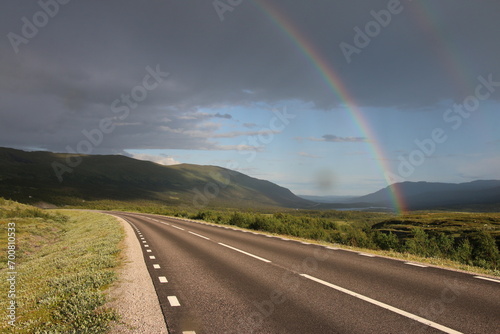 rainbow over the road © Tomas