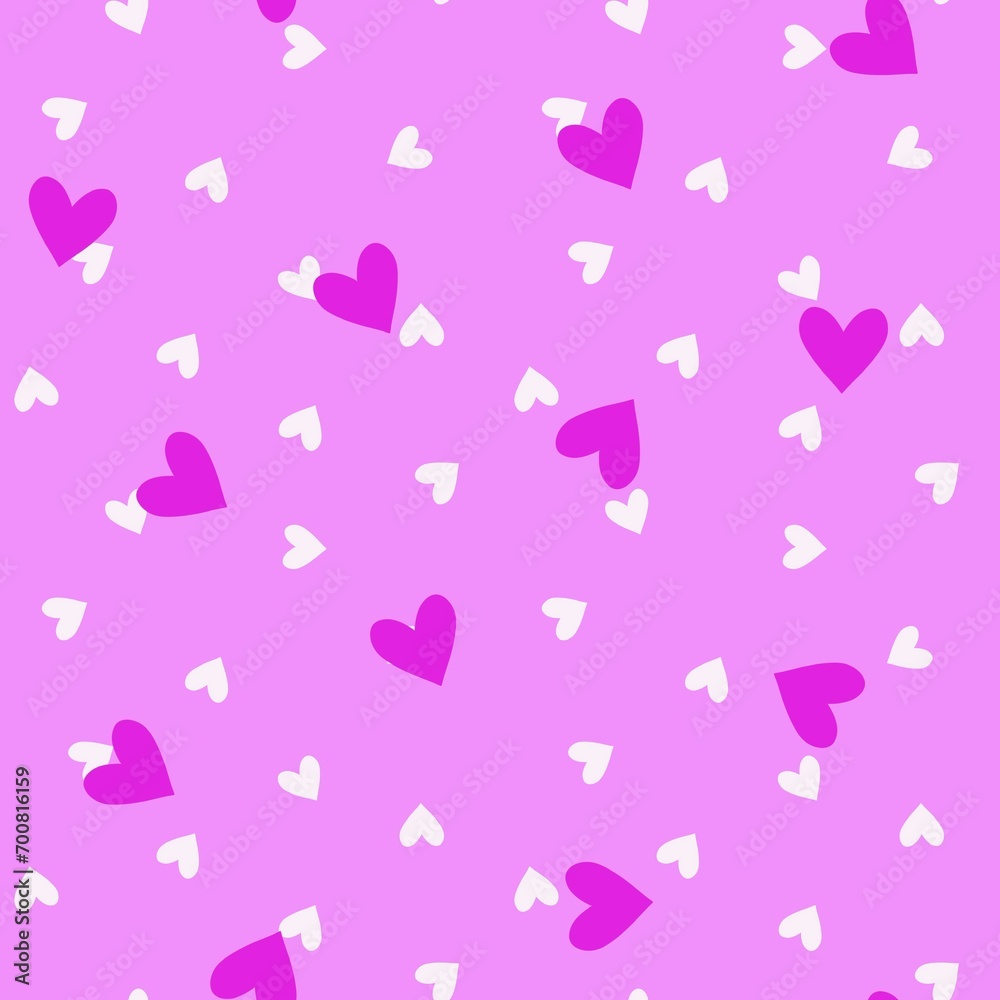 Seamless valentines pattern with hearts for postcard and gifts and cards