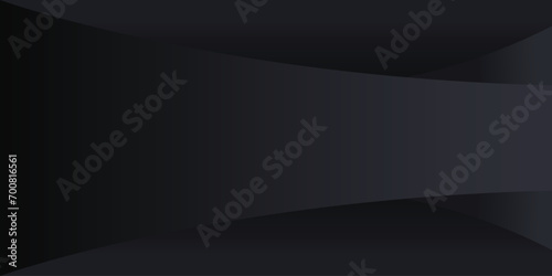 Abstract black dynamic curve background vector