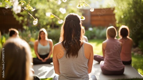 Transcendence in Nature: Empowering Yoga Class Led by Serene Instructor