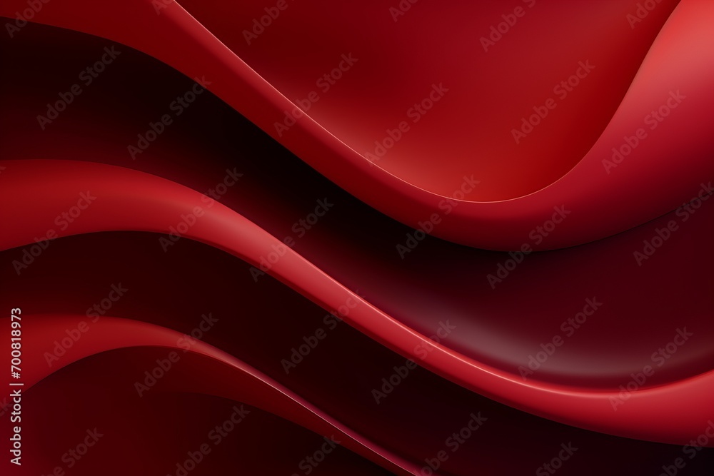 Fototapeta premium Enigmatic Elegance: Mesmerizing Dark Red Waves Unleash Abstract Beauty in a Gradient Color Symphony