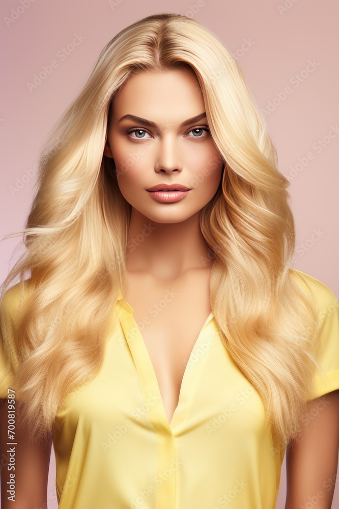Fototapeta premium Portrait of beautiful blonde woman