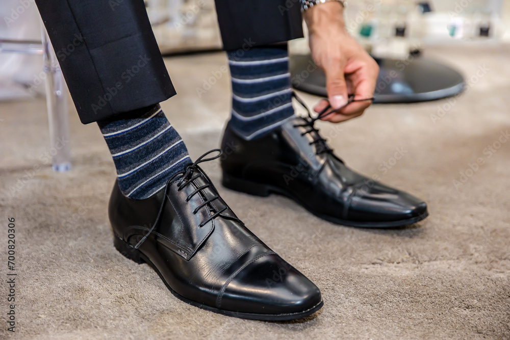 Afghani groom's black wedding shoes