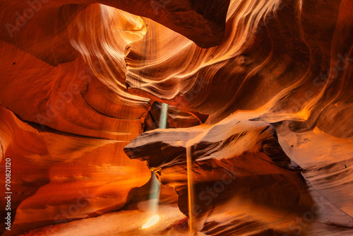 Cathedral and magic Antelope Canyon in the Navajo Reservation, Arizona