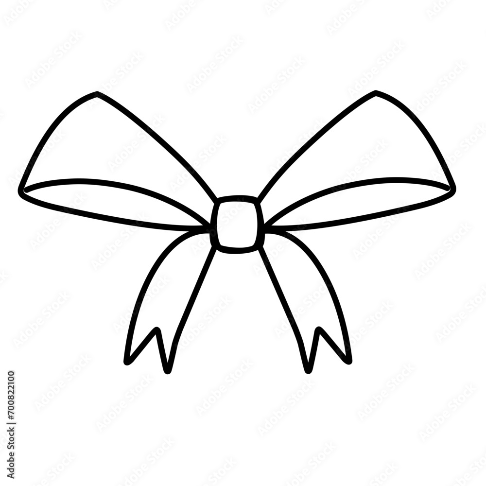 bow ribbon line decorative bow ribbon line decorative