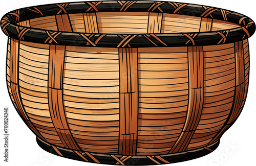 Natural Rattan Basket Art