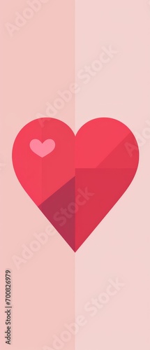 Love in Simplicity: A Minimalist Valentine's Card Design with a Heartfelt Touch