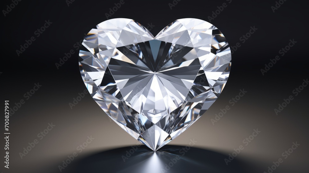 Sparkling Elegance: Mesmerizing Heart Diamond Shimmers with Love and Luxury Sparkling Elegance: Mesmerizing Heart Diamond Shimmers with Love and Luxury