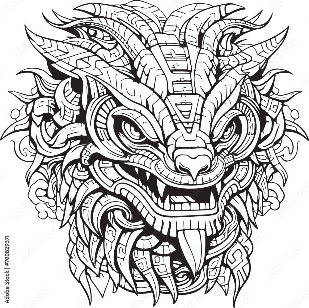 Serpent coloring page