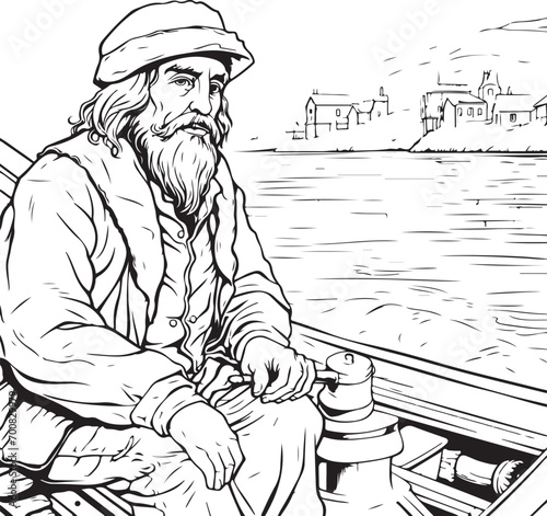 ferryman coloring page