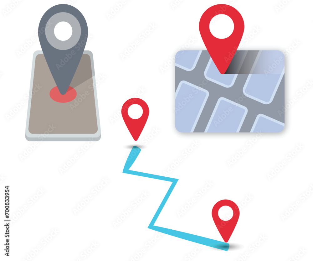 map pointer with pin icon map pointer with pin icon