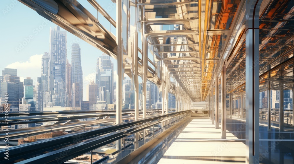 Skywalk Symphony: A Mesmerizing Tapestry of Urban Connectivity and Futuristic Architecture Skywalk Symphony: A Mesmerizing Tapestry of Urban Connectivity and Futuristic Architecture