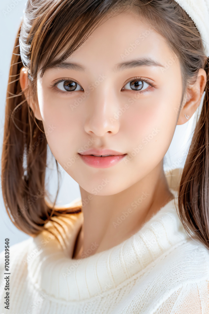 Naklejka premium 美しい女性