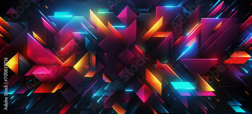 Abstract graphic 3d shapes. Color abstract background