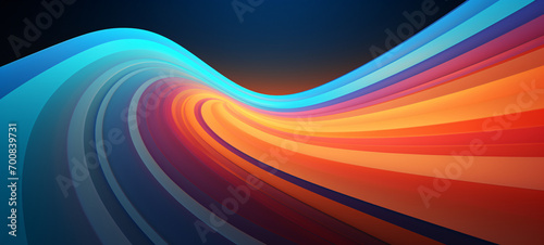 Abstract curved lines. Colorful abstract background