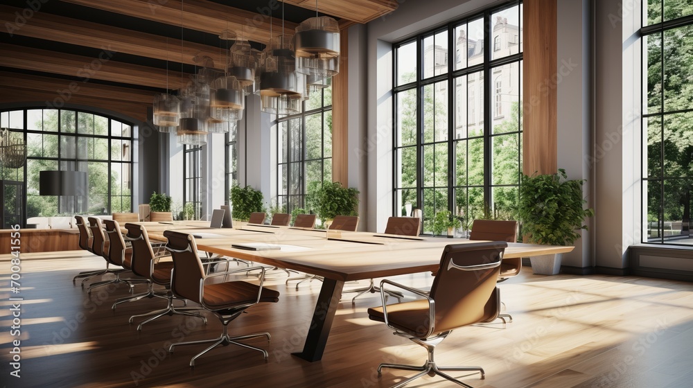 Enlightened Collaboration: Embracing Tradition and Innovation in the Sunlit Boardroom