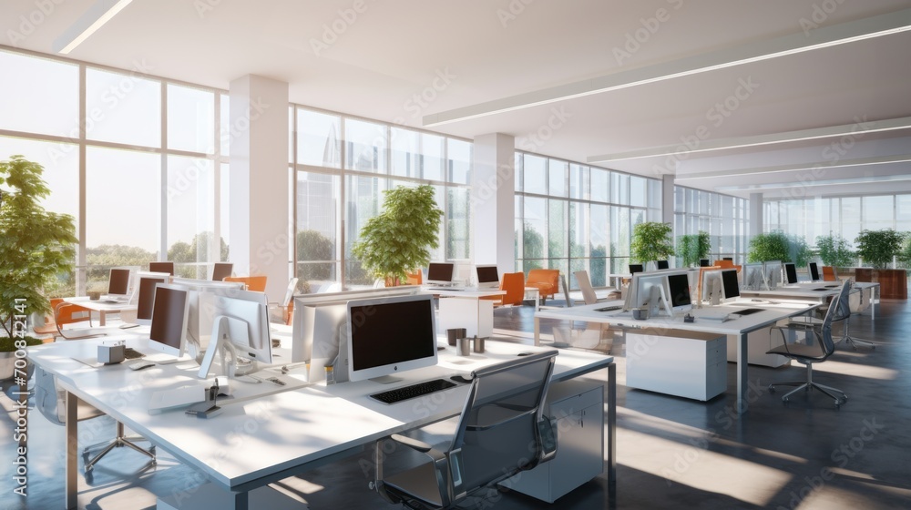 Effortless Elegance: Illuminating the Modern Workplace with Openness and Style