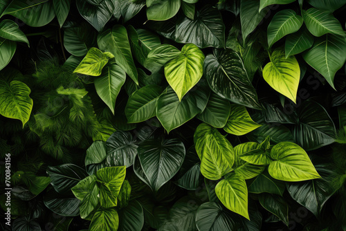 green leaves background