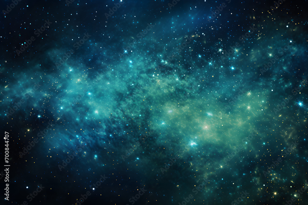painting of galaxy of blue and gold stars in space painting of galaxy of blue and gold stars in space