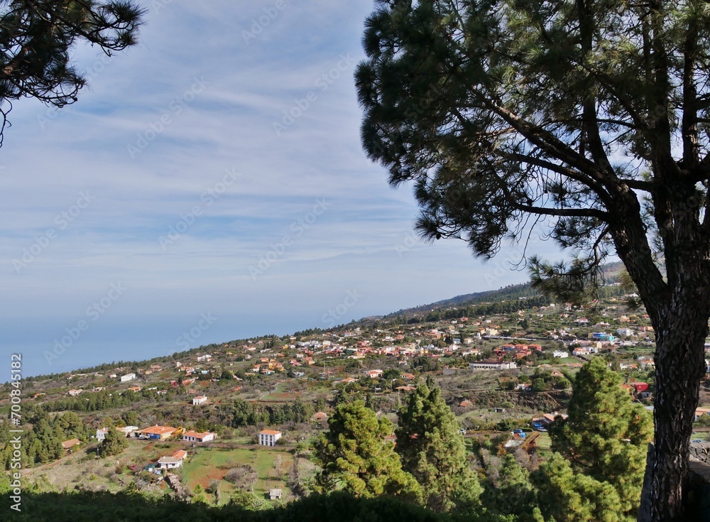 Landschaft vom Aussichtpunkt auf Puntagorda La Palma