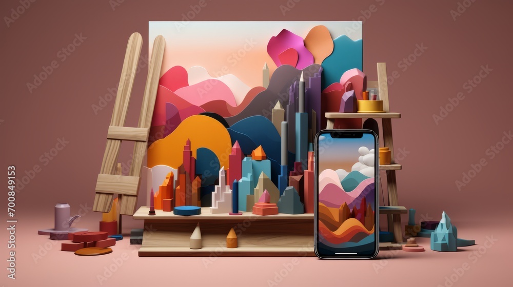 Unleash Your Inner Artist: Transforming Digital Canvases with 3D Paintbrushes on a Cutting-Edge Smartphone App