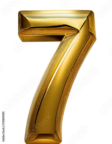 gold number 7 photo