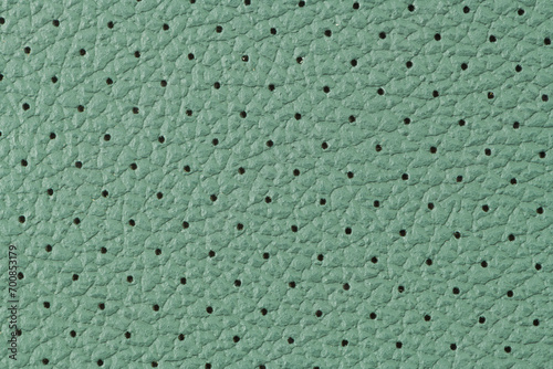 Green leather