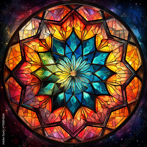 stained glass painting