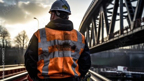Unseen Guardian: A Mysterious Civil Engineer Ensures Bridge's Strength and Safety with Expert Precision