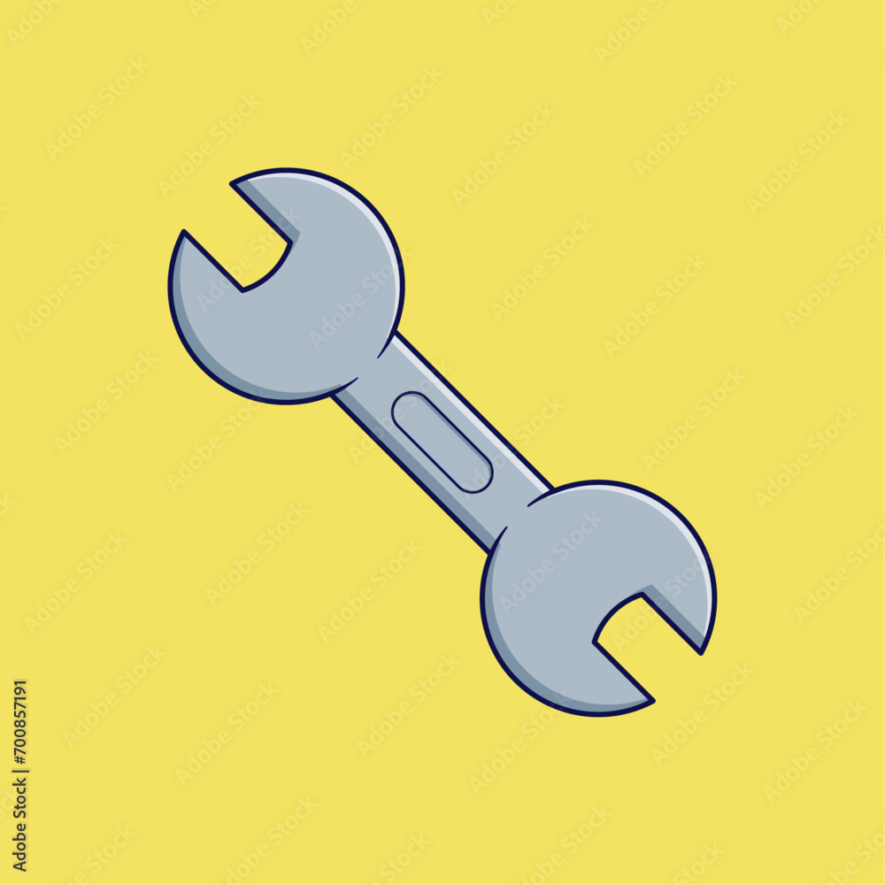 Spanner vector illustration. Tool for installing or removing nuts and bolts. Isolated hand tools Spanner vector illustration. Tool for installing or removing nuts and bolts. Isolated hand tools