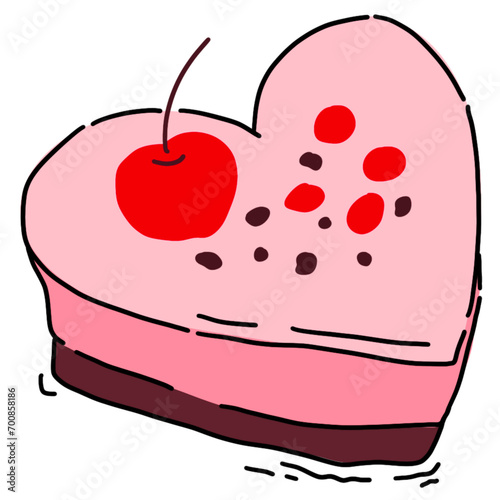 Delicious hand-drawn Cake Illustration