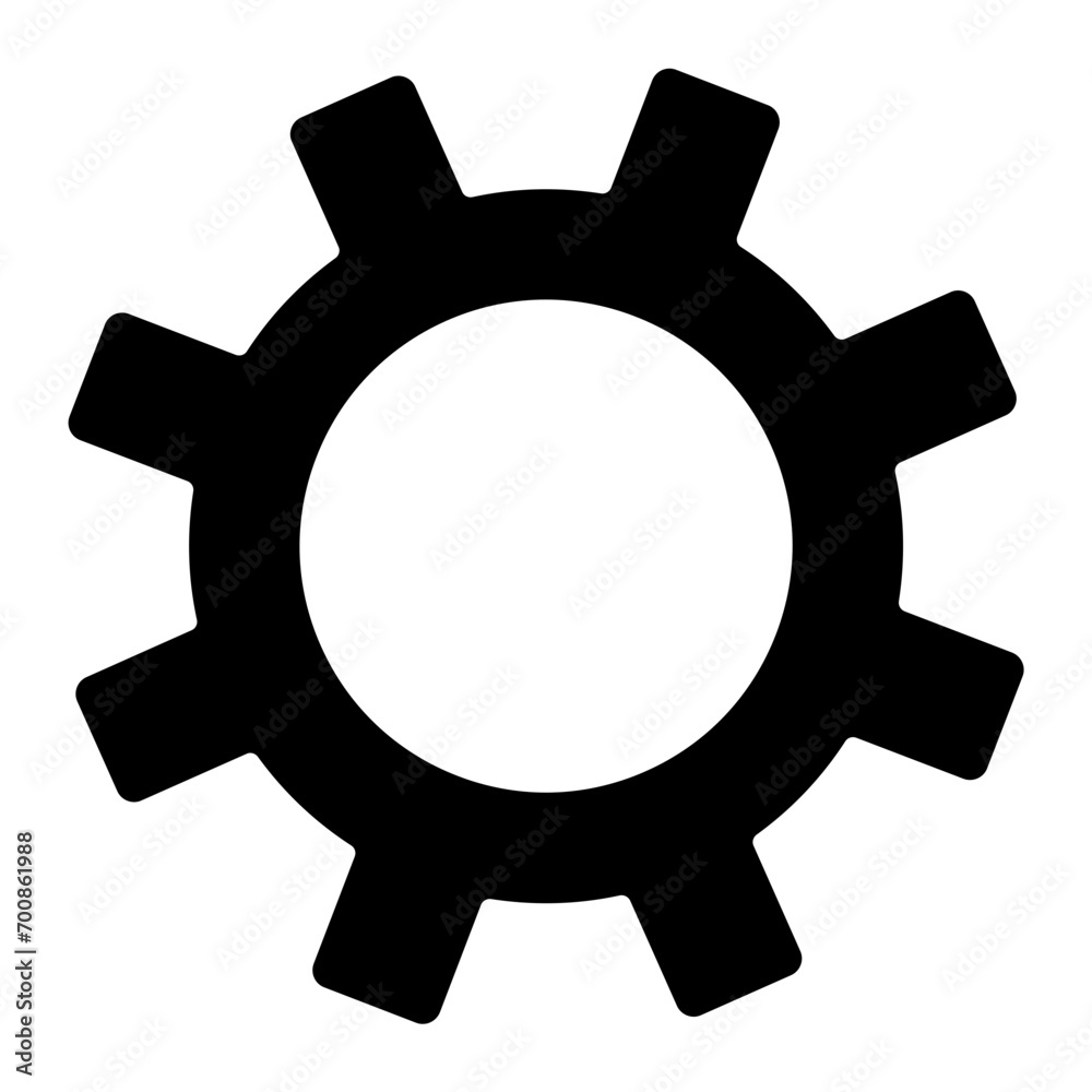 Social media icon. gear icon flat style Social media icon. gear icon flat style