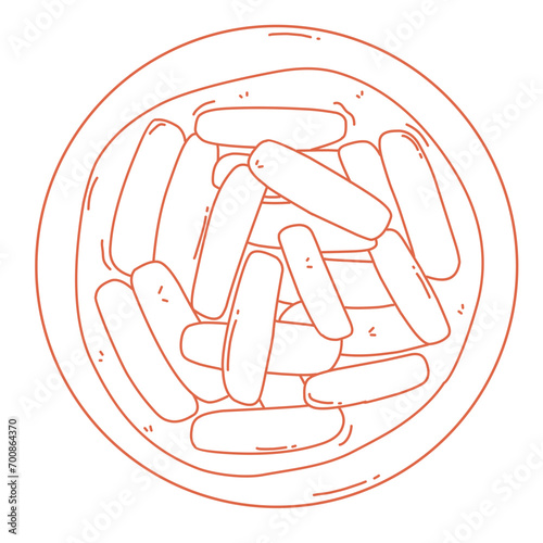 Korean Food Lineart