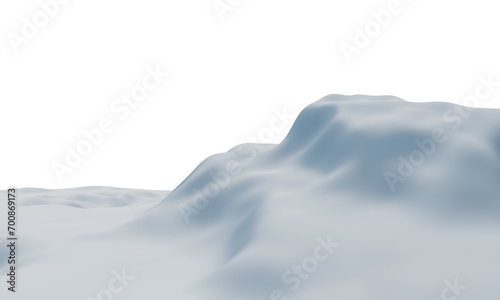 snowy mountain. Snow terrain