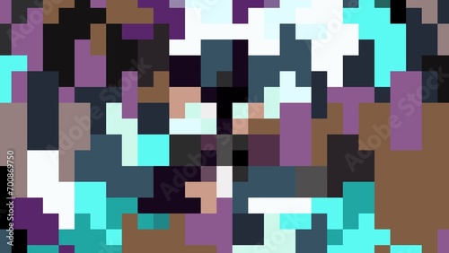 Abstract background using pixels with aesthetic geometric shapes