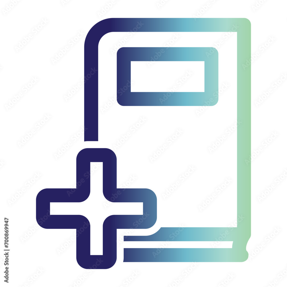 Fototapeta premium Social media icon on line gradient style