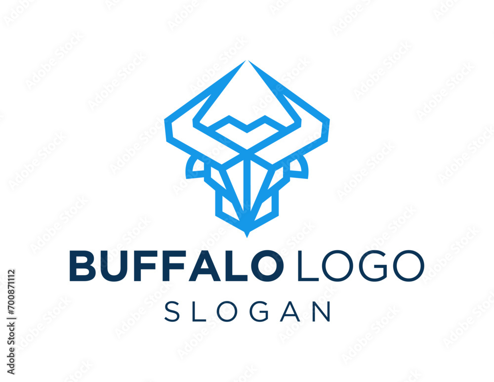 The logo design is about Buffalo and was created using the Corel Draw 2018 application with a white background. The logo design is about Buffalo and was created using the Corel Draw 2018 application with a white background.
