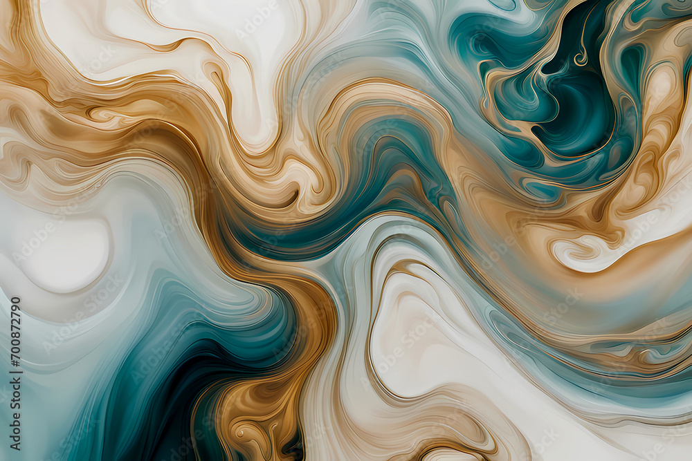 Luxurious marbling abstract background with waves, vibrant geometric patterns, artistic and contemporary on a minimalist background with blue, paint swirls in beautiful teal and orange colors HD Luxurious marbling abstract background with waves, vibrant geometric patterns, artistic and contemporary on a minimalist background with blue, paint swirls in beautiful teal and orange colors HD