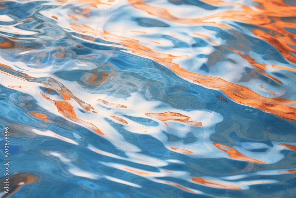 Abstract close-up of water ripples resembling a painterly texture