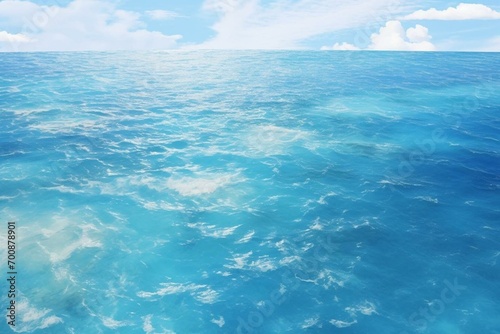 realistic aerial ocean view. Generative AI