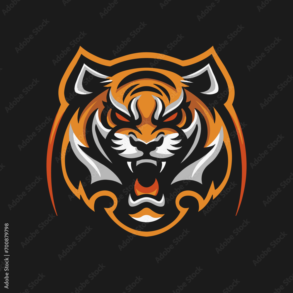 Tiger head esport logo